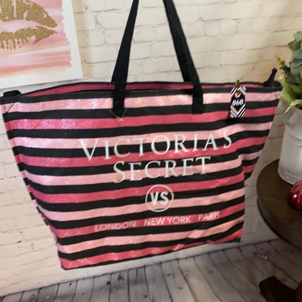 Victorias secret shopper bag. Glittery!  NWOT